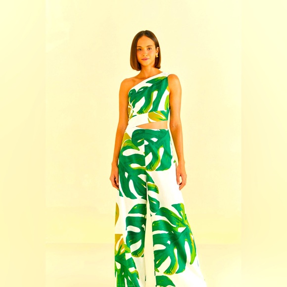 FARM Rio Pants - Farm Rio Summer Love Capsule Jumpsuit